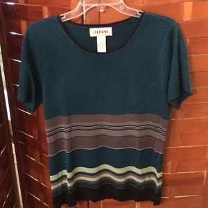 Alfani 100% Silk Short-Sleeve Sweater
